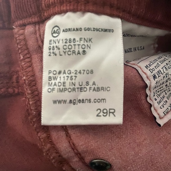 Adriano Goldschmeid corduroy, Size 29, Burnt orange - Picture 4 of 6